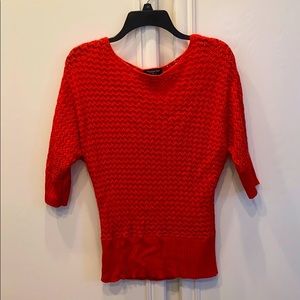 Bright coral sweater